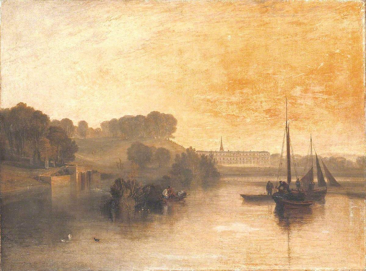 Joseph-Mallord-William-Turner-Petworth-Sussex-the-Seat-of-the-Earl-of-Egremont-Dewy-Morning