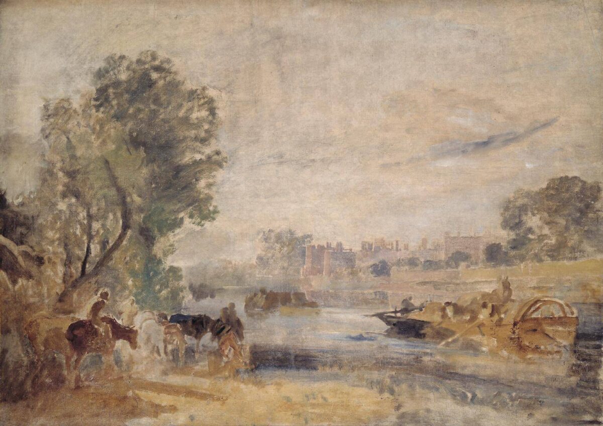 Joseph-Mallord-William-Turner-hampton-court-castles-painted-by-william-turner